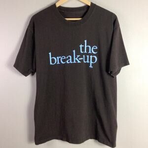 Vintage 2006 The Break-Up Movie T Shirt Brown Blue Large
